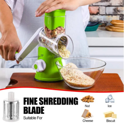 New Rotating Hand Drum 3-in-1 multifunctional grater for kitchen!